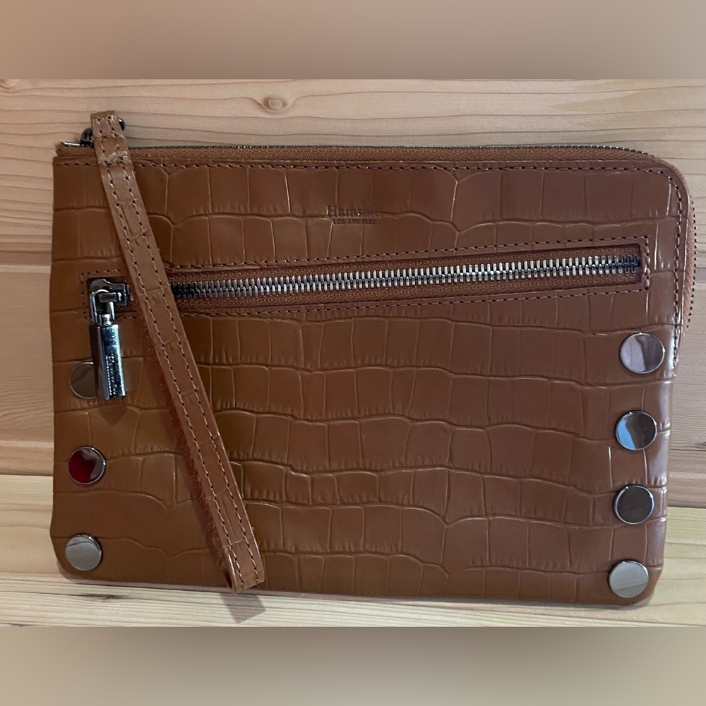 Hammitt Nash cognac crocco VGUC